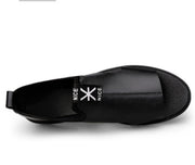 Toed First Layer Cowhide Sandals Men's Bag Heel Side Empty Leather Beach Non-slip Wear-resistant