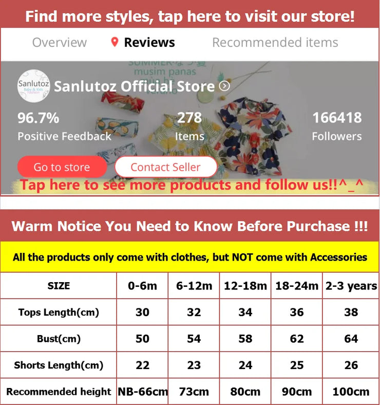 Buy Boys Clothing Sets - Cotton Summer Baby Clothes

