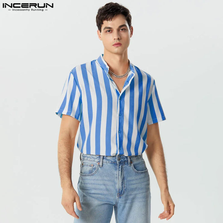 Men Striped Shirt