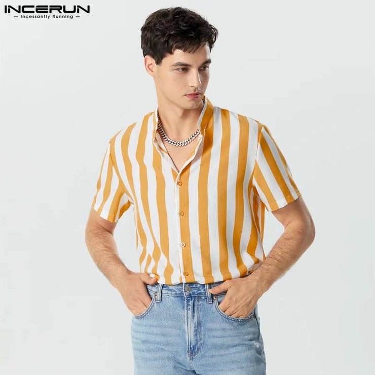 Men Striped Shirt