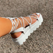 women cross straps sandals